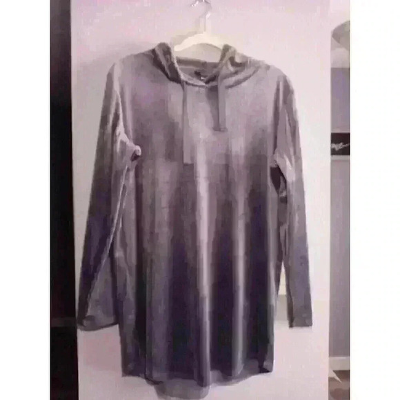 Alfani‎ Intimates Pullover Gray Hoodied Sweatshirt, Medium - Picture 2 of 6